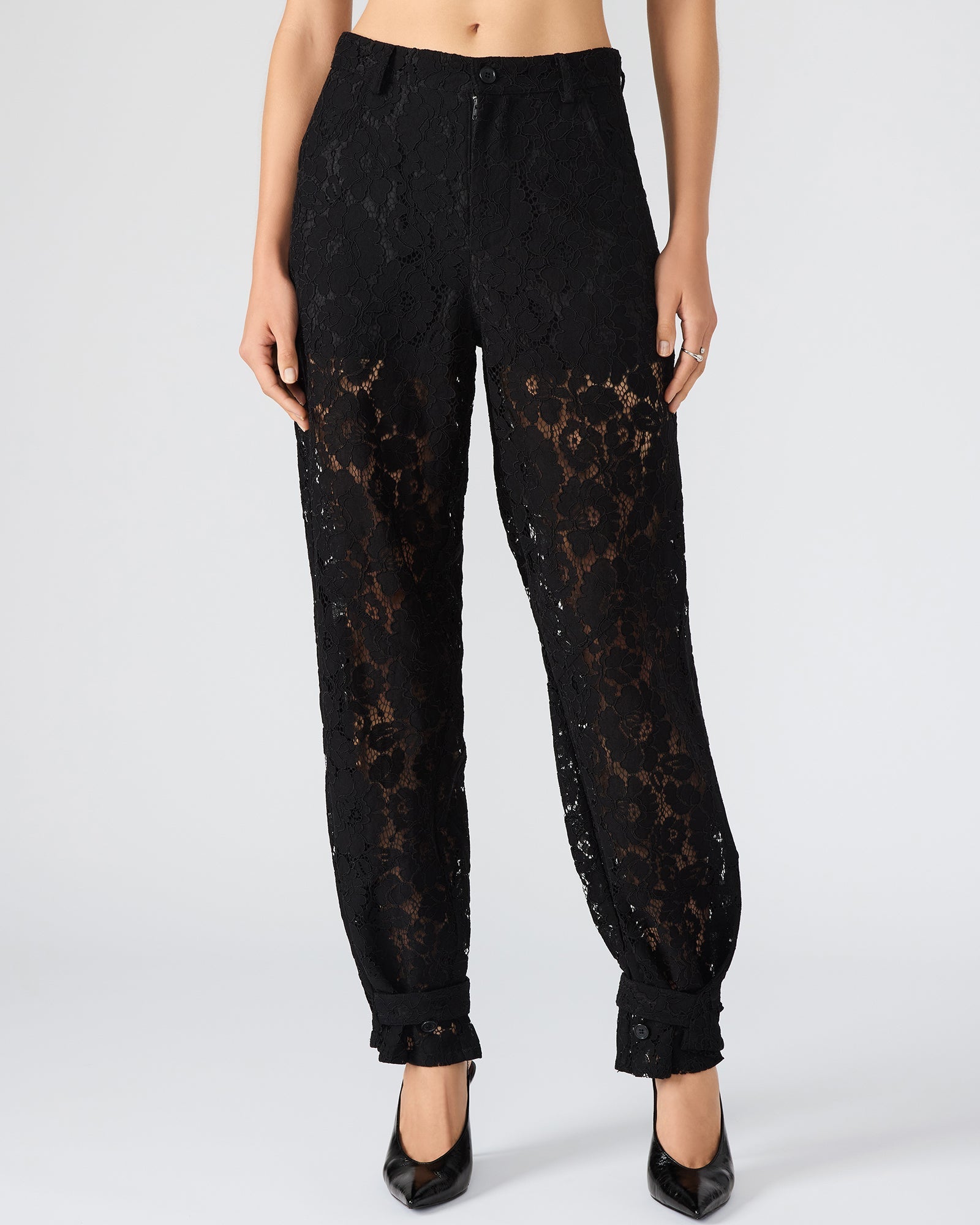 TRE LACE PANT BLACK
