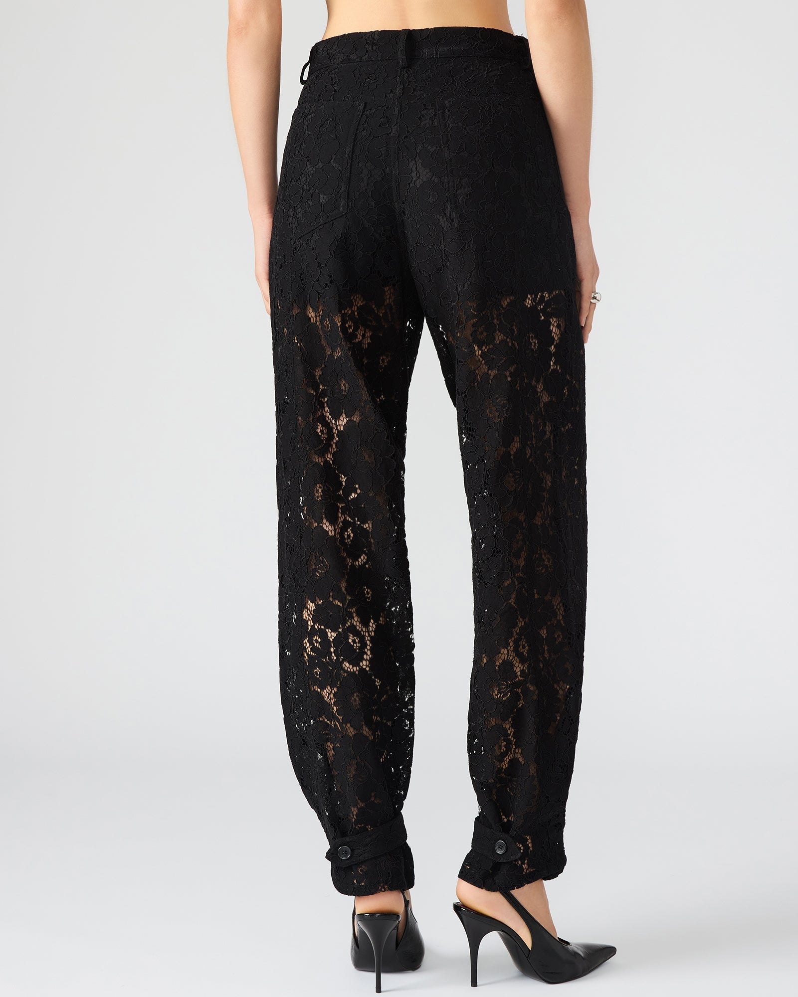 TRE LACE PANT BLACK