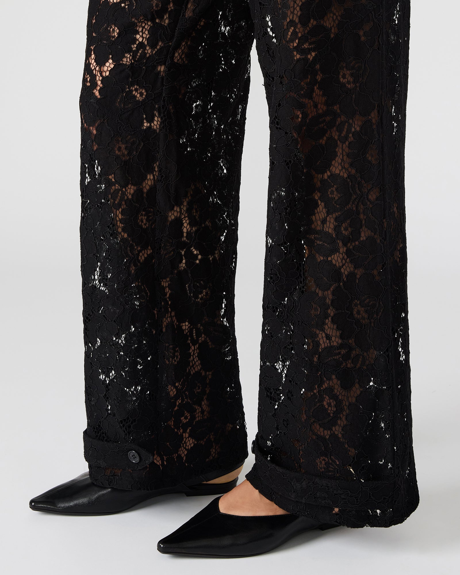 TRE LACE PANT BLACK