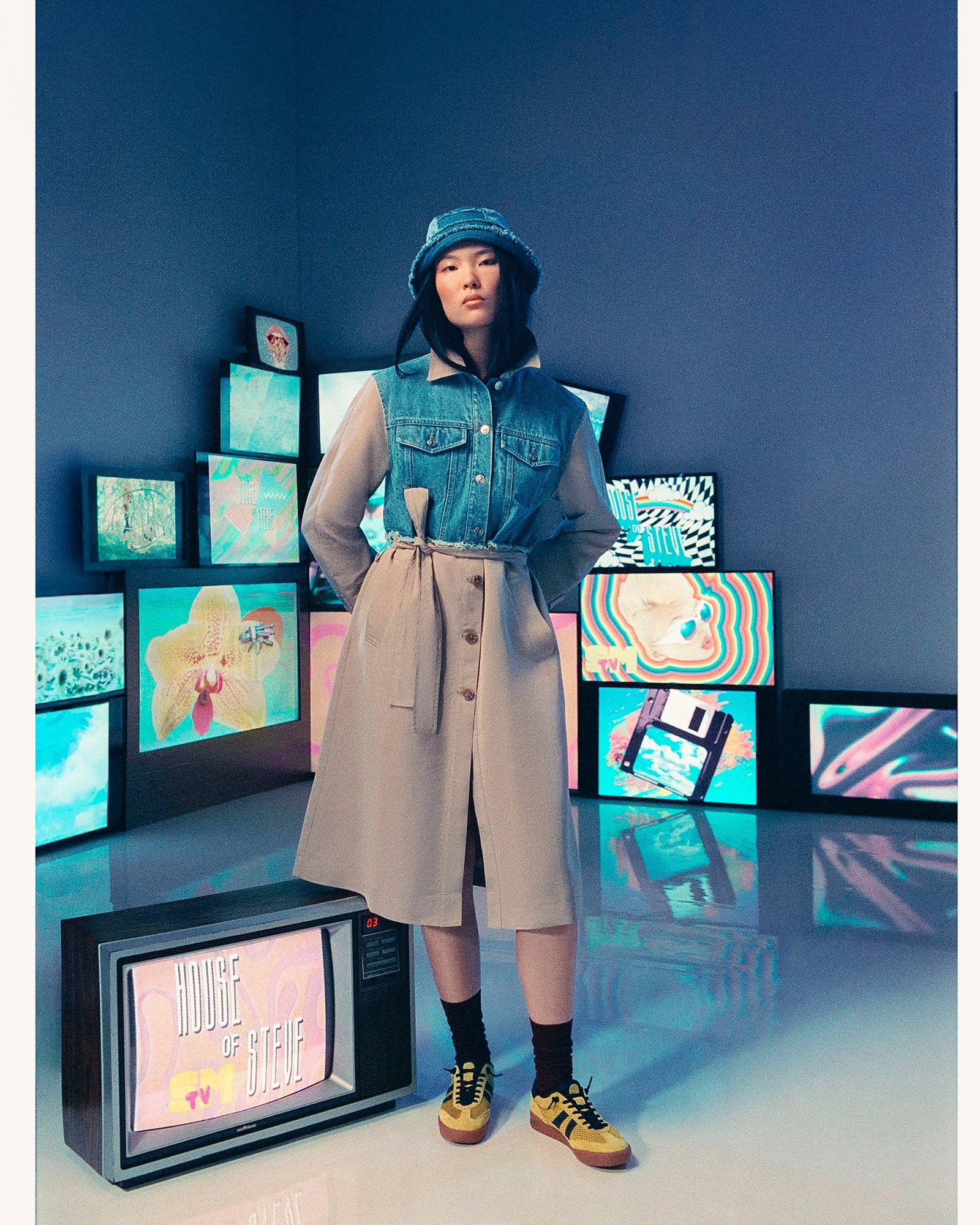 SORAYA COAT DENIM MULTI