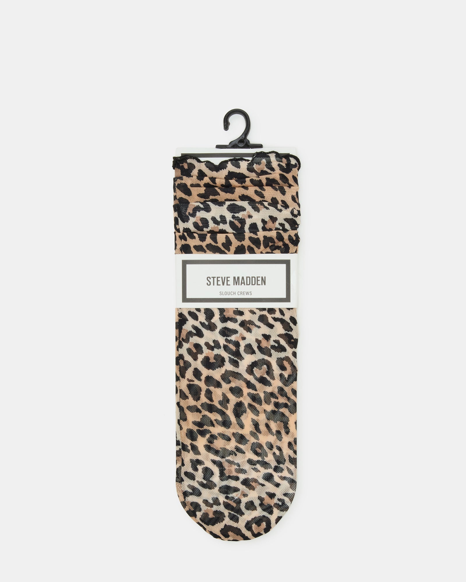 LEOPARD MESH SOCKS NATURAL