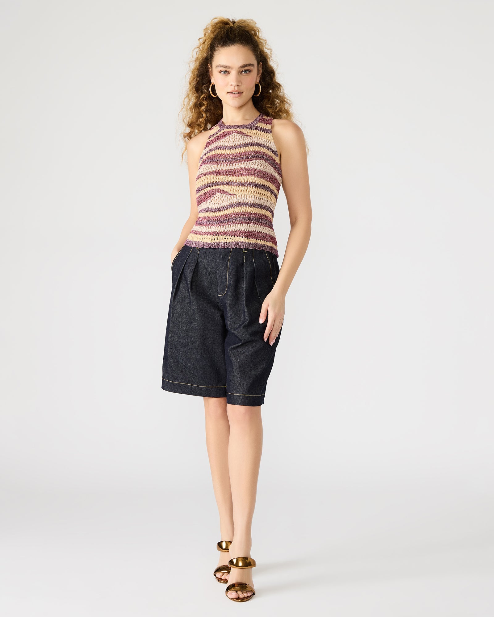 HANNAH TOP RED MULTI