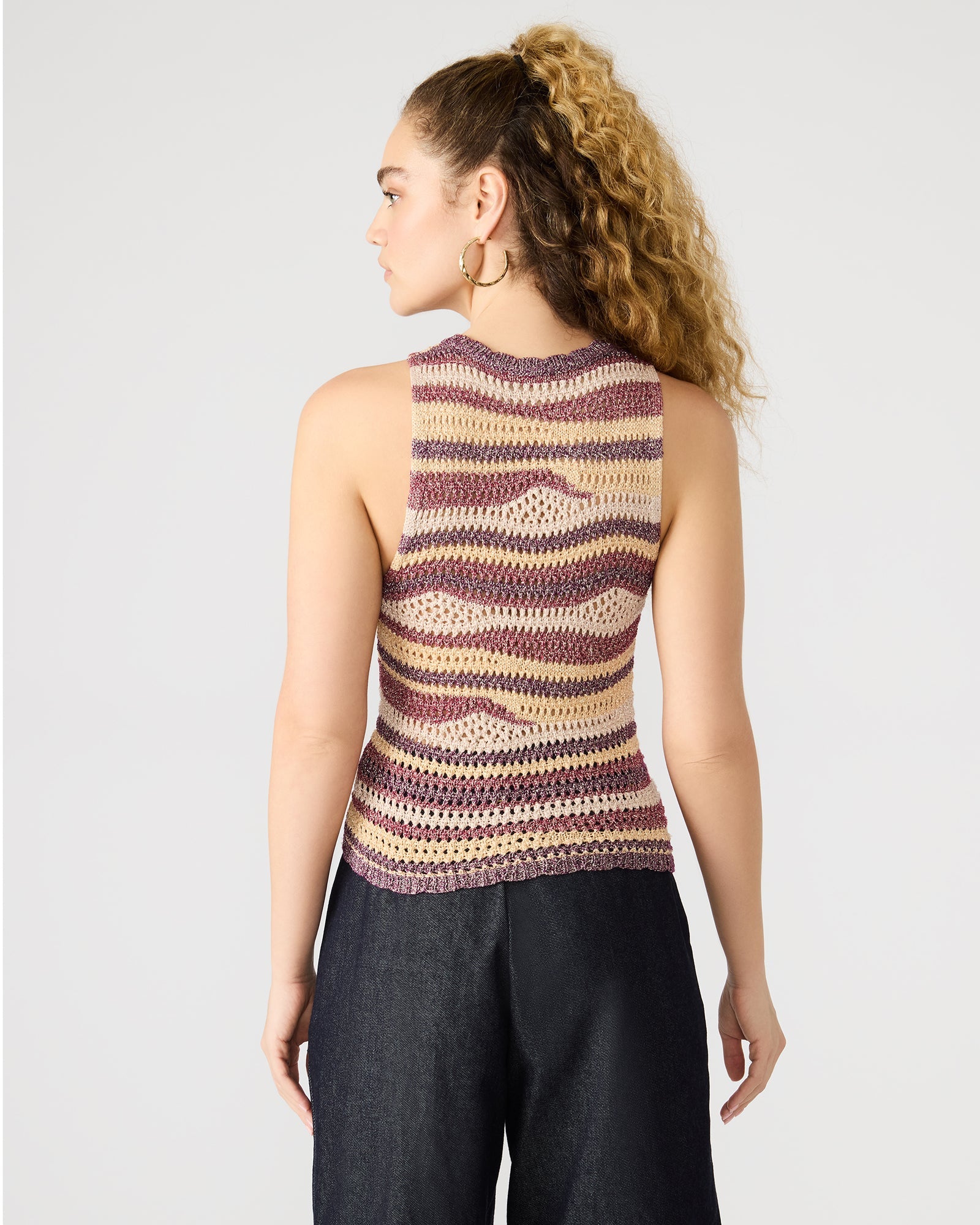 HANNAH TOP RED MULTI