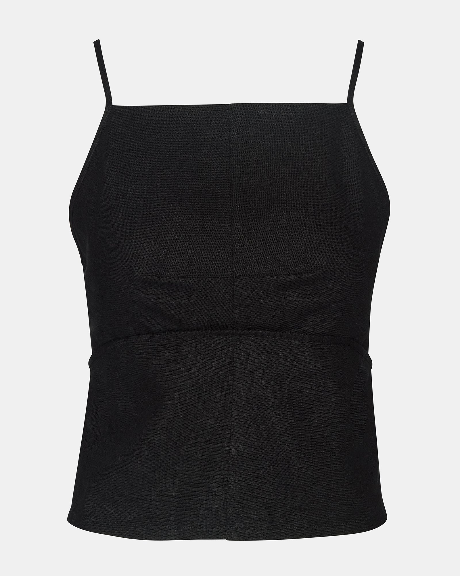 TIEGAN TOP BLACK
