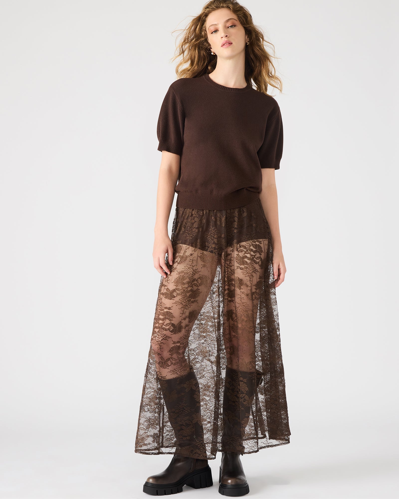 GISELA SKIRT DARK ESPRESSO