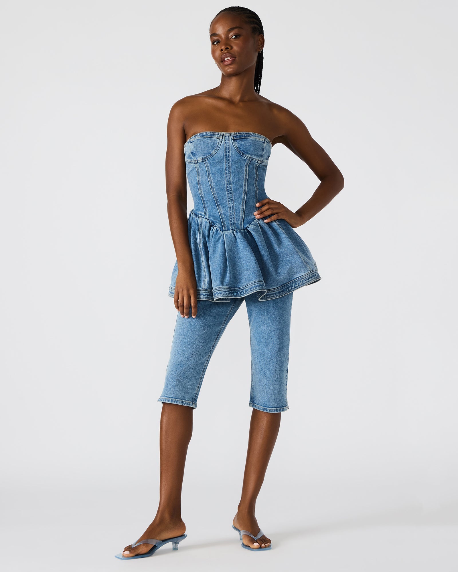 SKINNY RINA DENIM CAPRI PANT