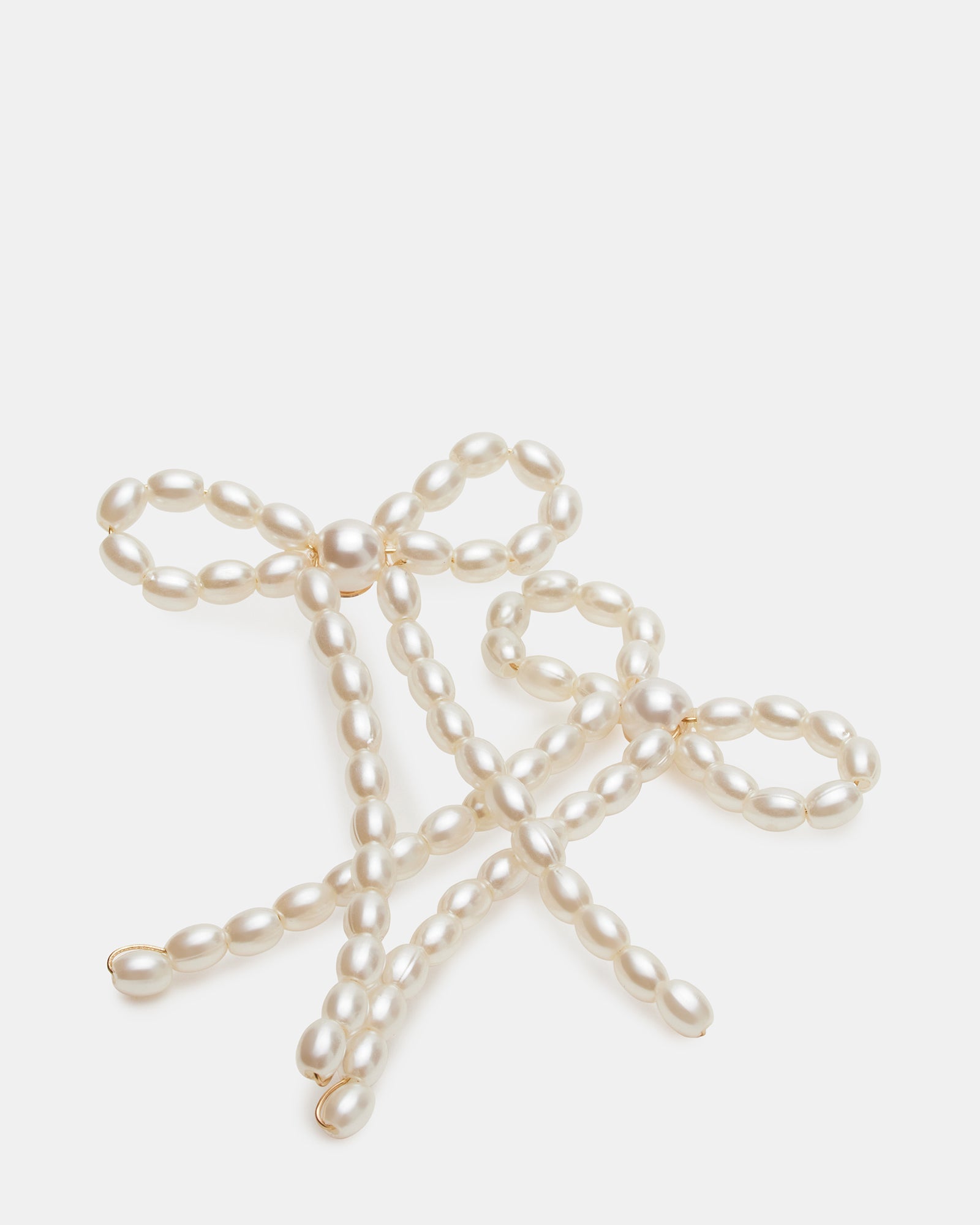 PEARL BOW EARRINGS IVORY