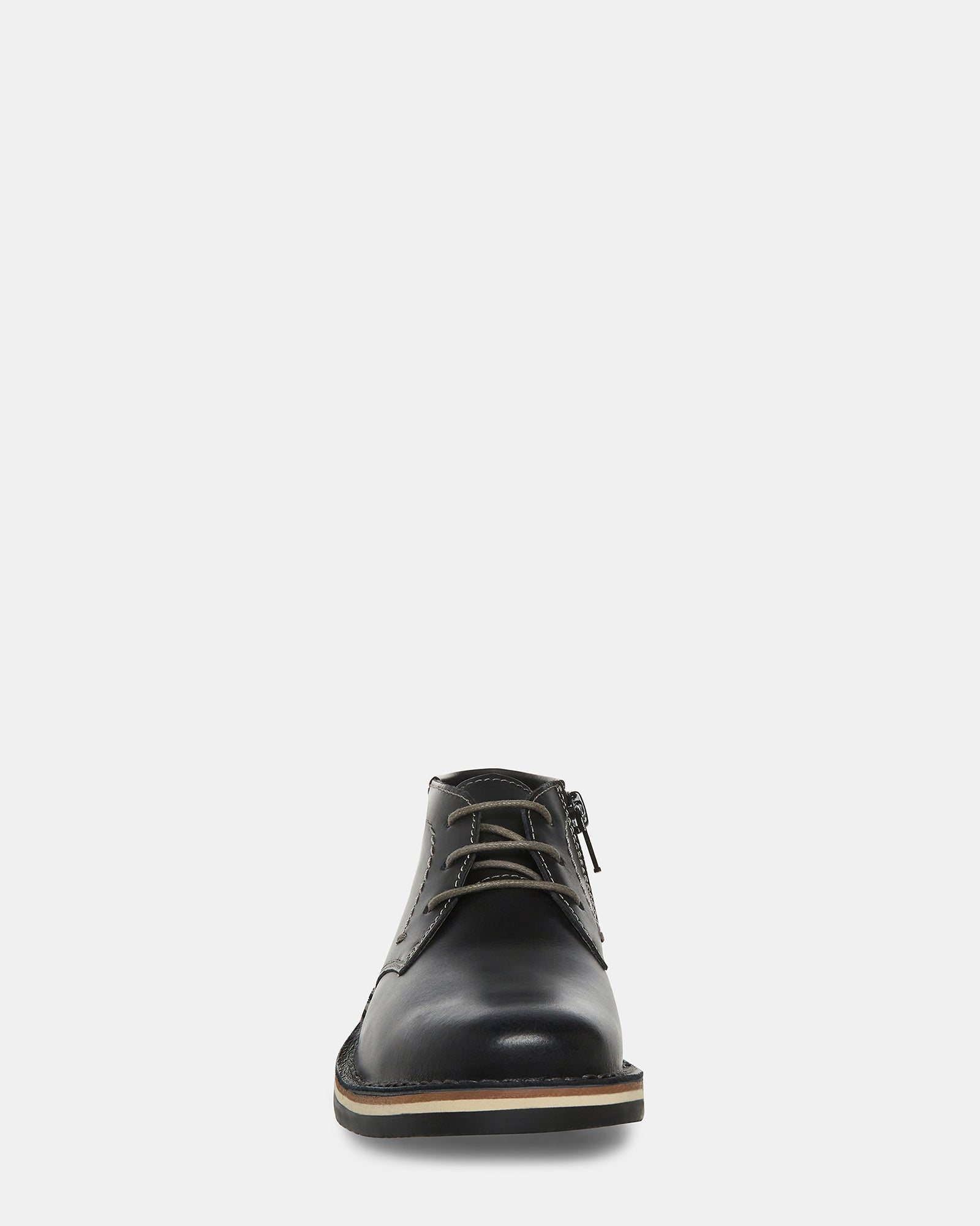 KIDS' HARKEEN BLACK LEATHER