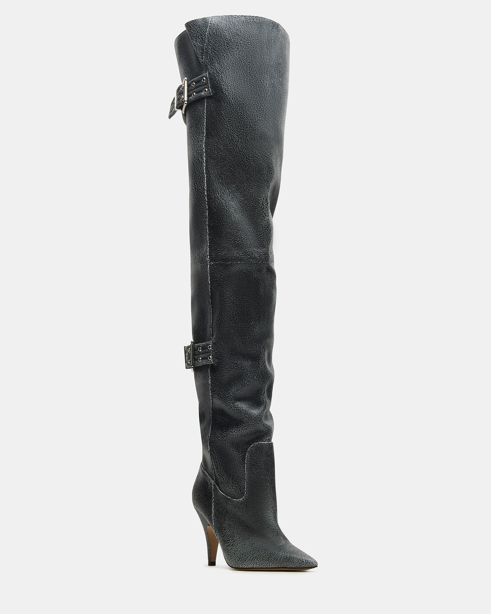 BADDIE BLACK DISTRESSED